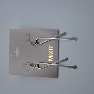 Mixit Silver Tone Earrings